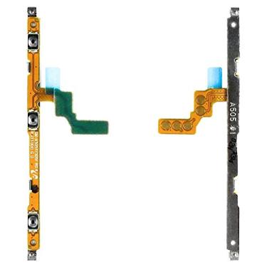 Imagem de Peças de reparo de cabo flexível compatíveis com Samsung A205F/DS Galaxy A20, A305F/DS Galaxy A30, A405F/DS Galaxy A40, A505F/DS Galaxy A50, A705F/DS Galaxy A70, (botão de iniciar, botão de som)