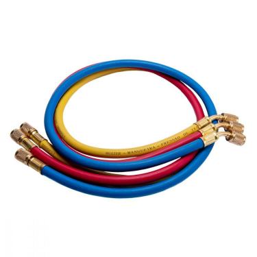 Imagem de Jogo de Mangueiras para Manifold Hulter 1/4"x5/16" 1,80m HT5372HF