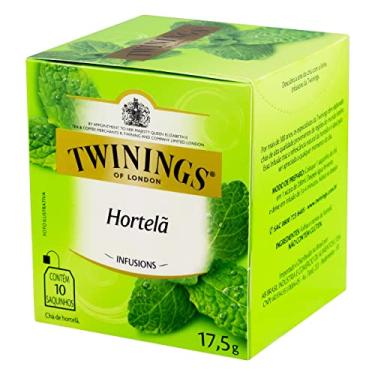 Imagem de Twinings Chá de Hortelã, 10 Sachês, Infusão de Ervas, Revigorante e Refrescante, Auxilia na Digestão, Naturalmente Sem Cafeína