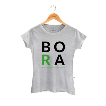 Imagem de Camiseta Eco Bora 5Rs Branca Feminina - Use Bora