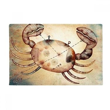 Imagem de DIYthinker Junho de julho, Constelação de Câncer Zodíaco, Tapete antiderrapante para porta de banheiro