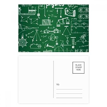 Imagem de Conjunto de cartão postal de ilustração de mecânica eletromagnética física, cartão de felicitações de aniversário