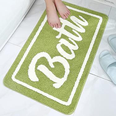 Imagem de jia cool Tapetes de banheiro 49,7 x 70,9 cm Tapete de banheiro para chuveiro de piso extragrosso, super macio, melhor absorção, perfeito tapete de porta de pelúcia absorvente, cinza escuro