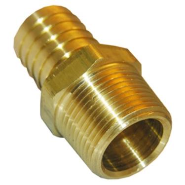 Imagem de LASCO Rosca de tubo macho 17-7713 de 1/4 de polegada por adaptador de latão para mangueira de 6,35 mm (1/4")