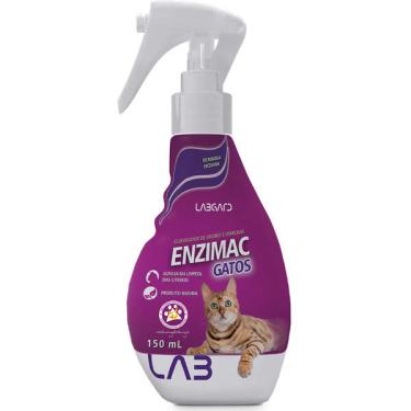 Imagem de Eliminador de Odores e Manchas Labgard Enzimac Spray para Gatos - 150 mL