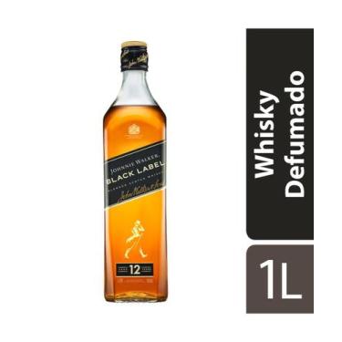 Imagem de Whisky Escocês Blended Johnnie Walker Black Label Garrafa 1 Litro