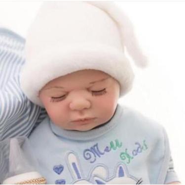 Bebê Reborn Menino 100% Silicone – Hugo – 49cm