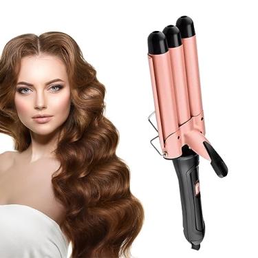 Imagem de Triondas Modelador de Cachos 25mm Prancha Profissional Bivolt Turmalina Cerâmica Ondas Perfeitas Anti estático(SK007)