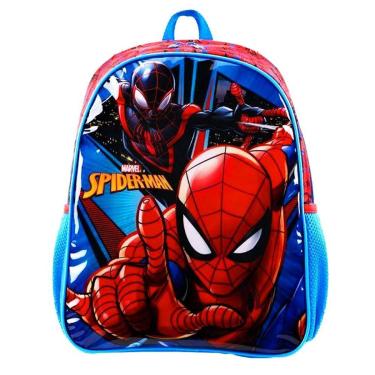 Imagem de Mochila Infantil Spiderman Homem Aranha Costas Tam M Escolar-Masculino