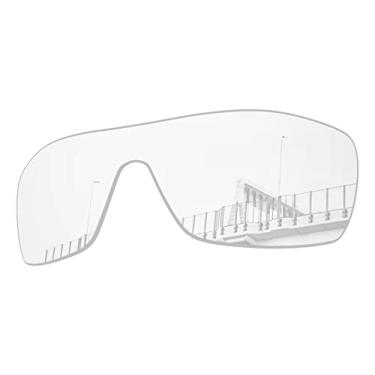 Imagem de Well-aimed Lentes de substituição compatíveis com óculos de sol Oakley Batwolf OO9101 - HD Clear