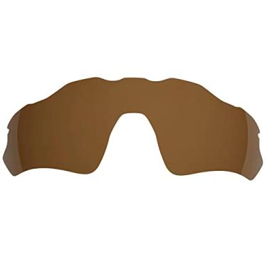 Imagem de Wetnenss Lentes de substituição para óculos de sol Oakley Radar EV Path OO9208/polarizadas de 1,5 mm/fáceis de instalar (marrom)
