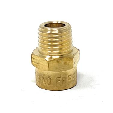 Imagem de Adaptador de encaixe de tubulação G Thread (BSPP) macho para rosca NPT fêmea - adaptador sem chumbo (1/10.2 cm x 1/10.2 cm (1 peça))