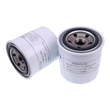 Imagem de IEQFUE 2 peças de filtro de óleo HH152-32432 15841-32439 15841-32432 compatível com motor Kubota D722 B5100 B5200 B6100 B6200 B7100 B7200