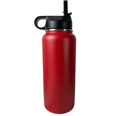 Imagem de Garrafa Térmica Água Inox 1000ML Academia Squeeze Carro LM-P1599-VM (Vermelho)