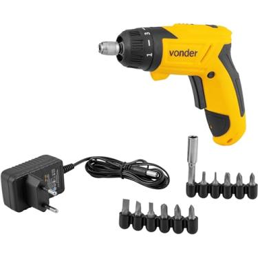 Imagem de Vonder, Parafusadeira A Bateria 3,6 V, Carregador Bivolt, Jogo Com 12 Acessórios, Pbv 120.