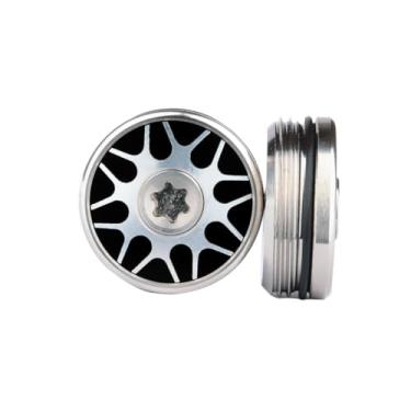 Imagem de OGECLF 2 pesos pretos de golfe para Odyssey Stroke Lab, Trilha Tripla, O-Works Putters (2 x 30 g)