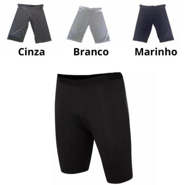 Imagem de Bermuda masculina térmica segunda pele proteção UV-Masculino