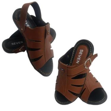 Imagem de Kit Sandália Franciscana Masculina EC Couro  e Couro Anti-stress - SEV