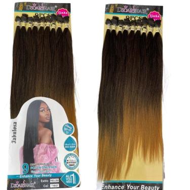 Imagem de Cabelo Bio Fibra Liso 80cm Idêntico Ao Humano Dsoar Hair Fabulosa - bb