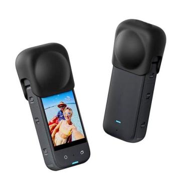 Imagem de Protetor Capa de Silicone para Lentes da Câmera Insta360 X3 - Shoot