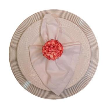 Imagem de Porta guardanapo de mini hortênsia rosa antigo - Mesa Feita