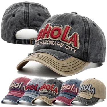 Imagem de Boné Unissex Lavado Algodão Casual  - ElaShopp, Azul, Marinho