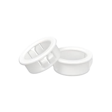 Imagem de Suporte de barra de apoio de chuveiro e kit de montagem Cawla 2-Pack SB 1.093-14 Buchas de alça de apoio de chuveiro para HEYCO SB-1093-14 e bucha de pressão Lasco - Serve para barra de 7/20.3 cm e