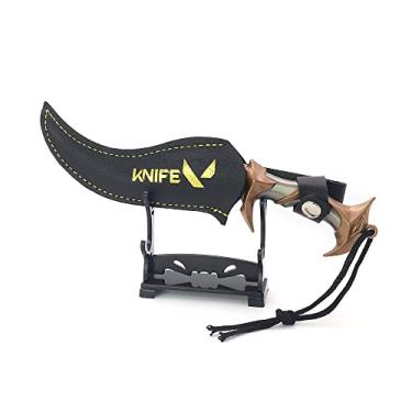 Imagem de Chewmeter Game Valorant Forsaken Ritual Blade Model Figuras de ação Coleção de Brinquedos de Jogo Chaveiro Presente Decoração de Mesa Mochila Pingente Presente, Multicor, M