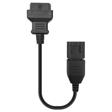 Imagem de Conector de diagnóstico OBD2 fêmea de 16 pinos para 8 pinos adequado para Polaris ATV Slingshot RZR Ranger General Sportsman ACE CAN EOBD OBDII cabo adaptador