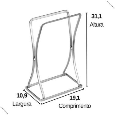 Imagem de Toalheiro Porta Toalha Lavabo Bancada Banheiro Lavatório Pia - Arthi, 