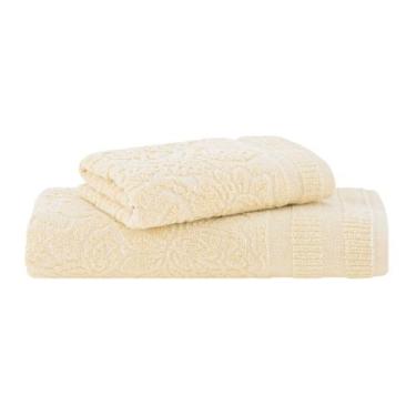 Imagem de Kit Toalha Banho e Rosto 2 Pçs Botanique Extra Soft Buddemeyer, Amarel