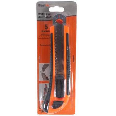 Imagem de Estilete Profissional 18mm com 5 Laminas BFH2806 Bestfer