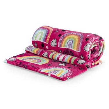 Imagem de Cobertor Manta Infantil Solteiro Flannel Antilérgico Soft - ENTROU COM