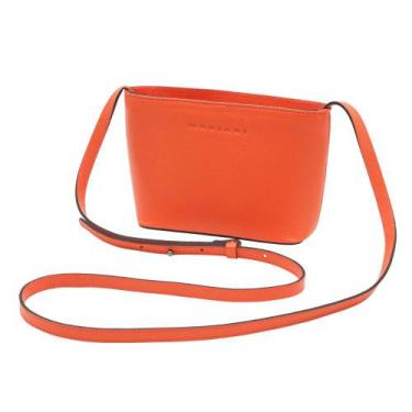 Imagem de Bolsa de Couro Mariart Mini Cristal, Orange