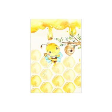Imagem de Painel De Festa Vertical 1,50 x 2,20 - Abelhinha  Aquarela 005 - Via C