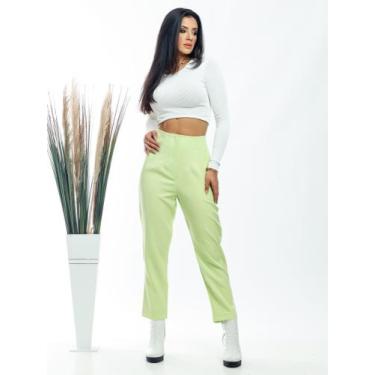 Imagem de DOUTORAS MODAS Calça Alfaiataria Feminina Cintura Alta LANÇAMENTO Moda