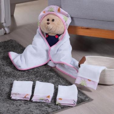 Imagem de Kit fraldinha e toalha capuz bebê maternidade - Monzillo Baby & Kids, 