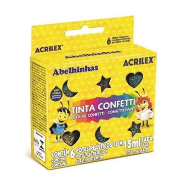 Imagem de Tinta Confetti Com 6 Unidades - Acrilex