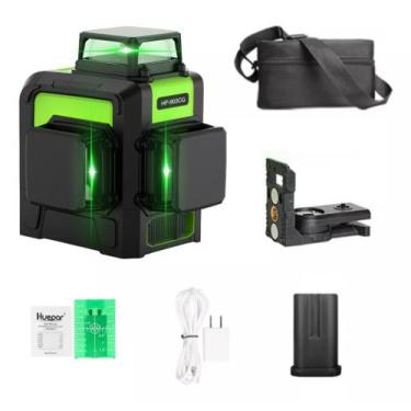 Imagem de Nivel laser verde 12 linhas bateria suporte magnetico bolsa Huepar