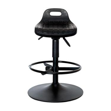 Imagem de Banco ergonômico semisentado Prolabore. Linha LABORE. Base disco. Apoi