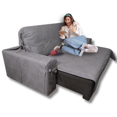 Imagem de Protetor pra Sofá de 4 Lugares Retrátil e Reclinável em Acquablock Impermeável até 3,25m Cor:Grafite