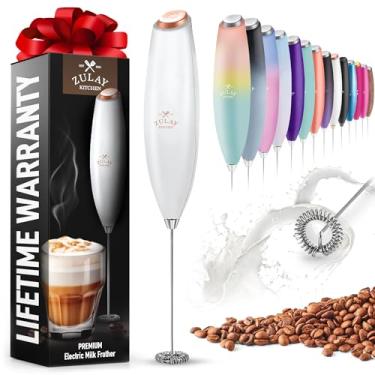 Imagem de Zulay Kitchen Zulay Espumante De Leite Poderoso Para Café Com Motor Potente - Batedor Elétrico Portátil Para Espuma, Espuma De Leite, Mini Misturador, Espumante Portátil Para Matcha, Sem Suporte - Exe
