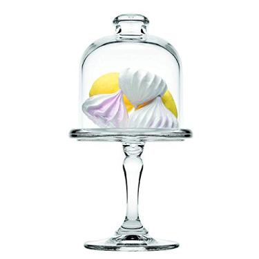 Imagem de Prato Para Bolo Patisserie Com Pe E Tampa Em Vidro D9, 5xa18cm Transparente Pasabahce Transparente No Voltagev
