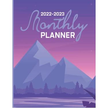 Imagem de 2022-2023 Monthly Planner: 2 Years of Planning With Federal Holidays | A4 - Two Year Monthly Planner / Calendar / Schedule - To Do List - 24 Months ... 2023 | Beautiful Mountain And Lakes Cover