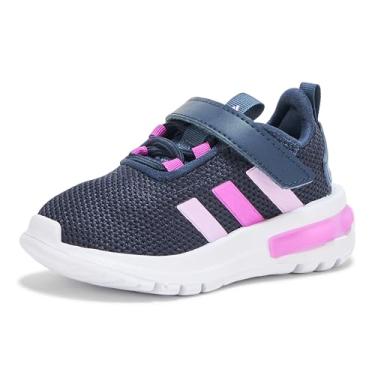 Imagem de adidas Tênis esportivo unissex Baby Racer Tr23, Tinta/Bliss Lilás/Rosa Flash, 3 Infant