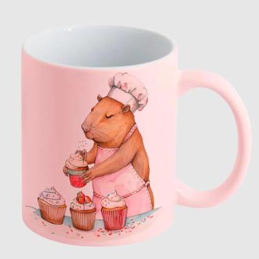 Imagem de Caneca Cerâmica Rosa Candy - CAPIVARA MAMAE BOLO 4