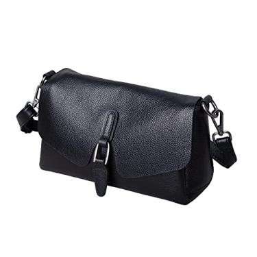 Imagem de Bolsa de ombro feminina bolsa carteiro moda bolsa de couro macio para mulheres(7.5 * 4.5 * 2.5'')