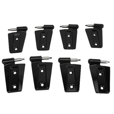 Imagem de Deltonada Porta de 8pcs 55395385AH Preto Esquerdo do Lado Esquerdo do Lado Porta do Lado do Lado do Motorista Substituição Dobradiça, Material Premium, Ajuste para JK