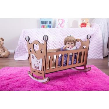 Imagem de Berço star para boneca até 60 cm compatível com bebe reborn r - darama