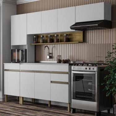 Imagem de Armário de Cozinha Completa 150 com Balcão para pia 9 Portas Line - Ki